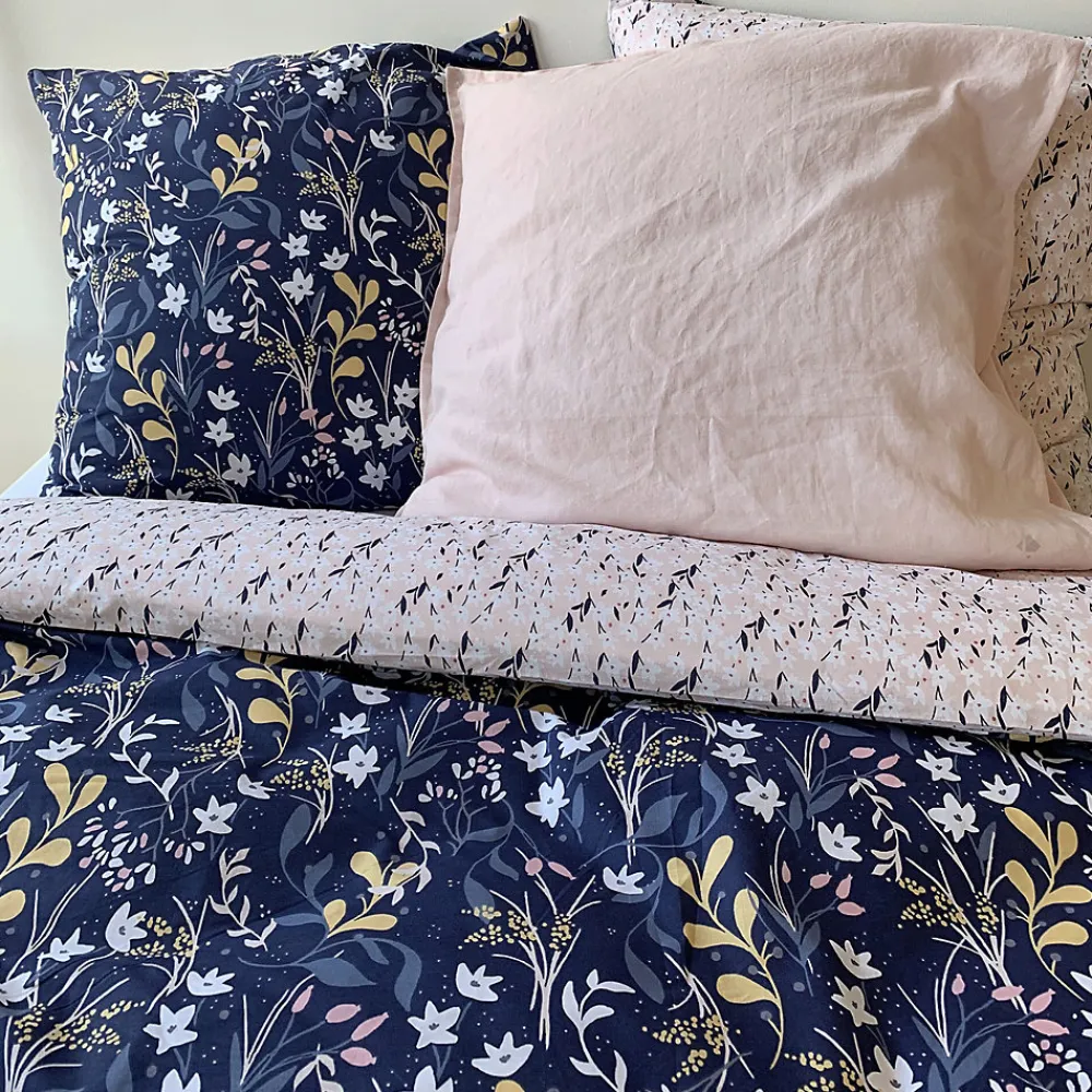Linnea Parure de lit 240x220 cm coton biologique DOVE Bleu* Parure De Lit