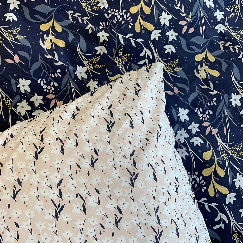 Linnea Parure de lit 240x220 cm coton biologique DOVE Bleu* Parure De Lit