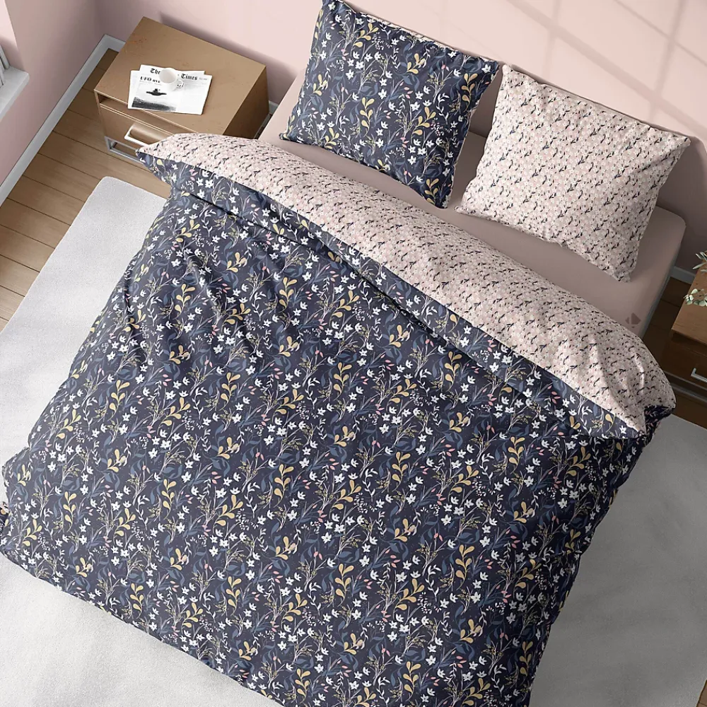 Linnea Parure de lit 240x220 cm coton biologique DOVE Bleu* Parure De Lit