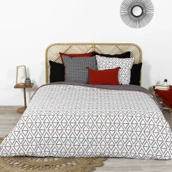 Linnea Parure de lit 260x240 cm coton BENGAL Rouge* Parure De Lit