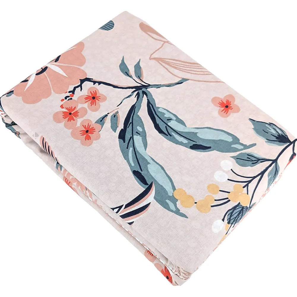 Parure de lit 260x240 cm coton bci adouci PANGA rose 3 pièces>Linnea Discount