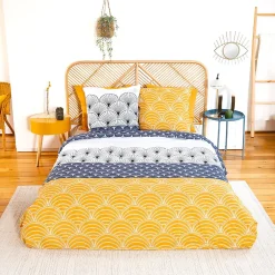 Parure de lit 260x240 cm coton KERITA multicolore>Linnea Discount