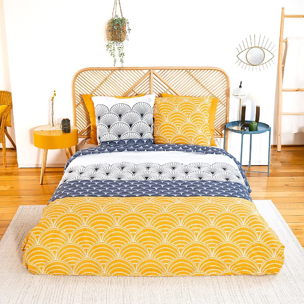 Parure de lit 260x240 cm coton KERITA multicolore>Linnea Discount