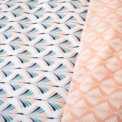 Parure de lit 260x240 cm coton VOLEA rose><noscript><img width=
