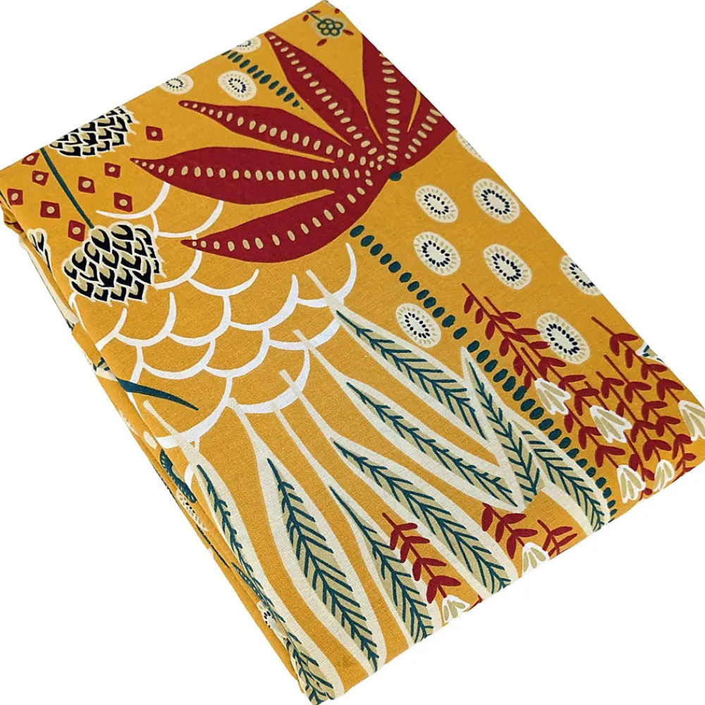 Parure de lit 260x240 cm coton bci adouci COME jaune 3 pièces>Linnea Online
