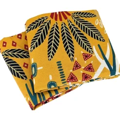 Parure de lit 260x240 cm coton bci adouci COME jaune 3 pièces><noscript><img width=