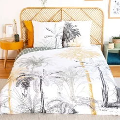 Parure de lit 240x220 cm coton SOLI vert>Linnea
