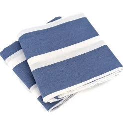 Linnea Parure de lit 240x220 cm coton BCI adouci STRIPES Bleu 3 pièces* Parure De Lit