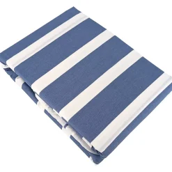 Linnea Parure de lit 240x220 cm coton BCI adouci STRIPES Bleu 3 pièces* Parure De Lit