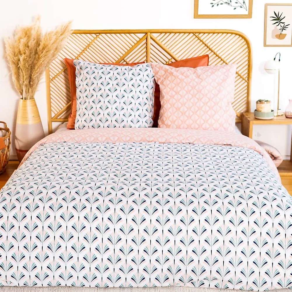 Linnea Parure de lit 200x200 cm coton VOLEA rose* Parure De Lit