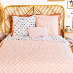 Linnea Parure de lit 200x200 cm coton VOLEA rose* Parure De Lit