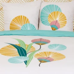 Parure de lit 240x220 cm coton GANA Vert><noscript><img width=