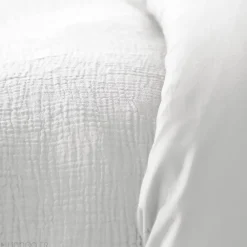 Linnea Parure de lit 140x200 cm double gaze de coton GAZGAZ blanc 2 pièces* Parure De Lit