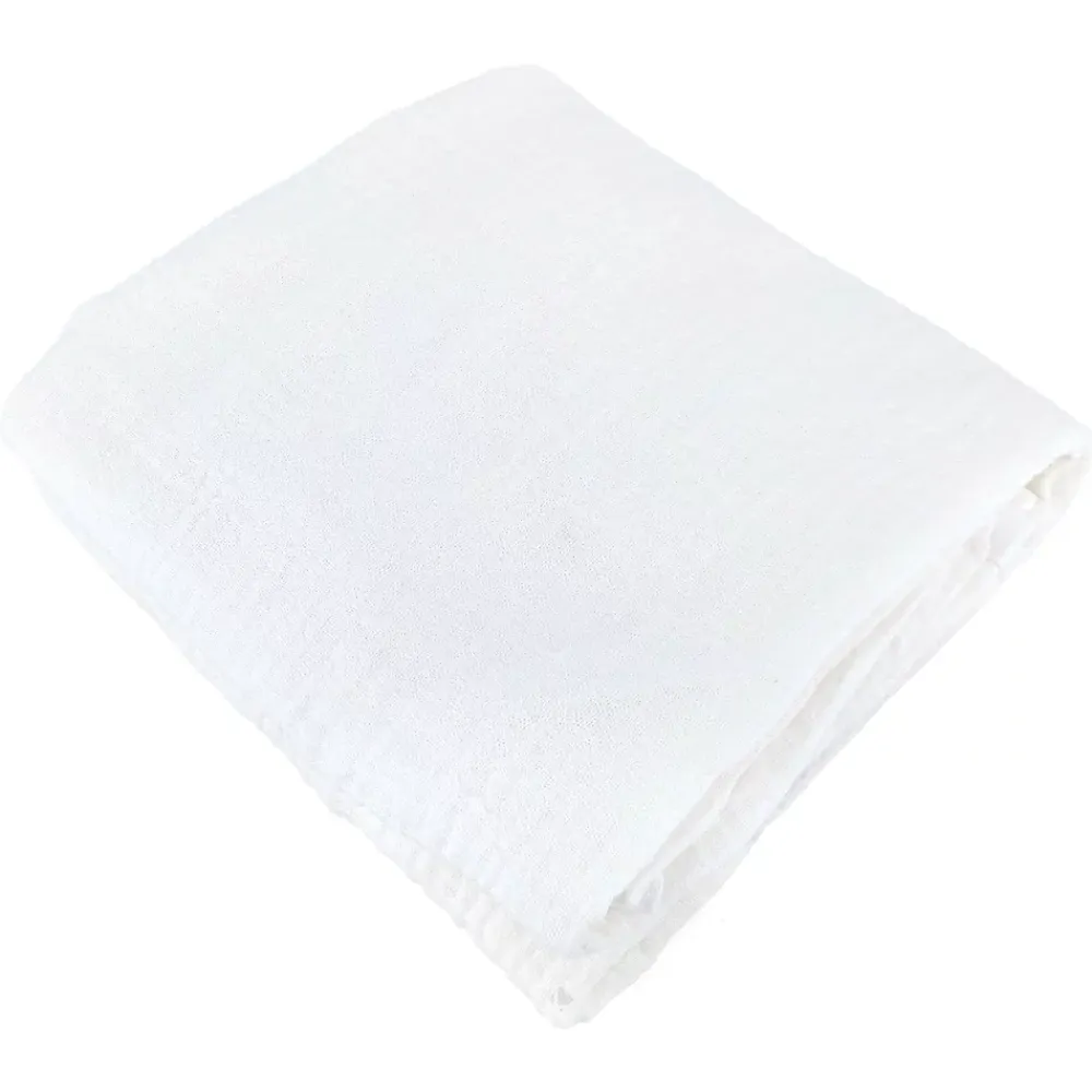 Linnea Parure de lit 140x200 cm double gaze de coton GAZGAZ blanc 2 pièces* Parure De Lit