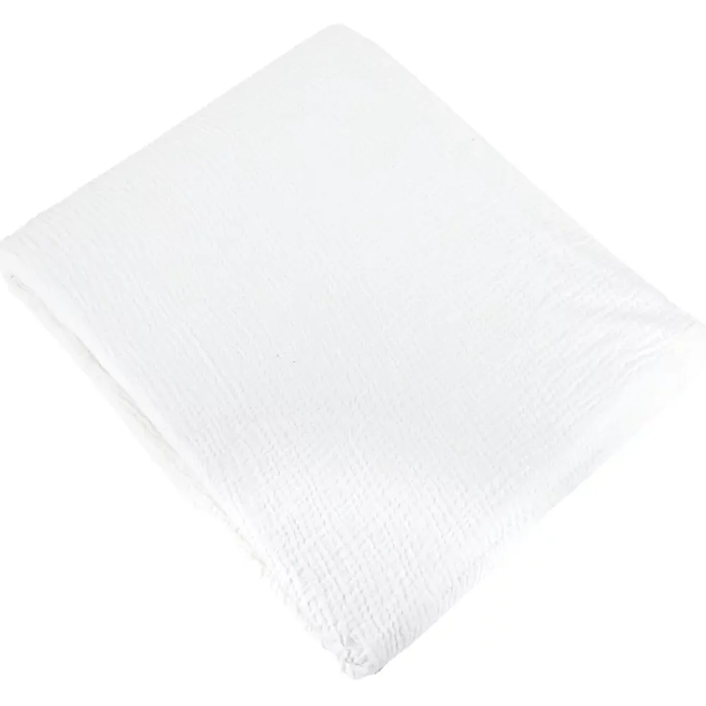 Linnea Parure de lit 140x200 cm double gaze de coton GAZGAZ blanc 2 pièces* Parure De Lit