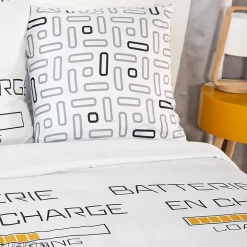 Linnea Parure de lit 140x200 cm microfibre LOADING blanc 2 pièces* Parure De Lit