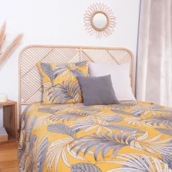 Linnea Parure de lit 240x220 cm Microfibre 50% recyclée AQUILIE Jaune 3 pièces* Parure De Lit