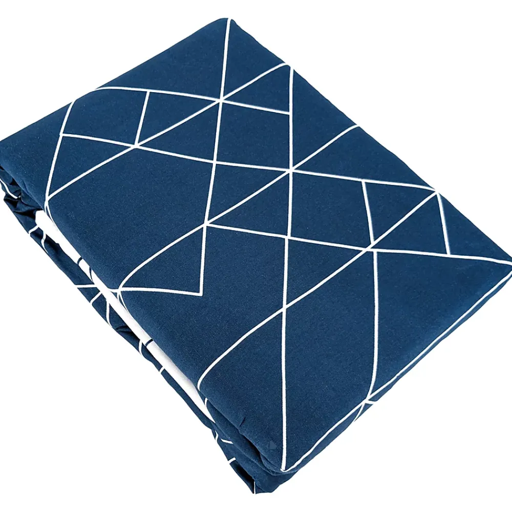 Linnea Parure de lit 240x220 cm microfibre LIST bleu 3 pièces* Parure De Lit