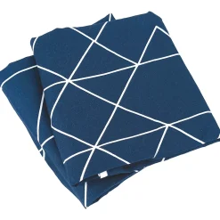 Linnea Parure de lit 240x220 cm microfibre LIST bleu 3 pièces* Parure De Lit