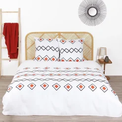Linnea Parure de lit 240x220 cm microfibre ZEST Rouge* Parure De Lit