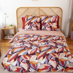 Linnea Parure de lit 240x220 cm microfibre EXUBERANCE multicolore 3 pièces* Parure De Lit