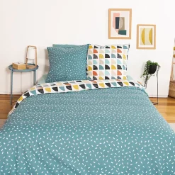 Linnea Parure de lit 200x200 cm mixte BLUE bleu* Parure De Lit