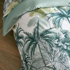 Parure de lit 200x200 cm percale coton TRINIDAD mousson><noscript><img width=