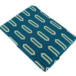 Linnea Parure de lit 140x200 cm percale de coton PAST Bleu Canard* Parure De Lit