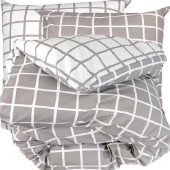 Parure de lit 200x200 cm percale coton DDM MAX Gris 3 pièces>Linnea Hot