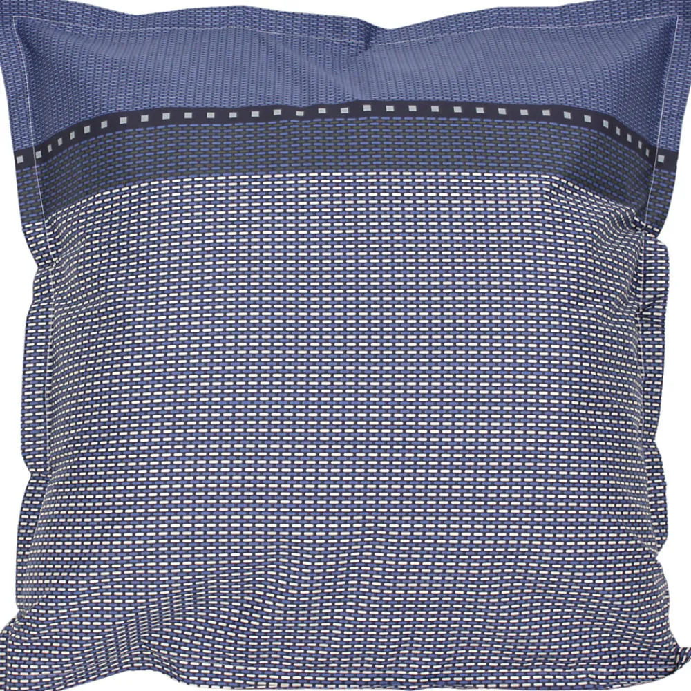Parure de lit 280x240 cm satin de coton ENZO bleu>Linnea Online