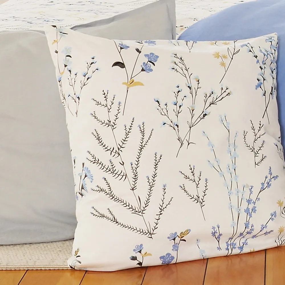 Parure de lit 240x220 cm Satin de coton FANILLE Blanc 3 pièces>Linnea Online