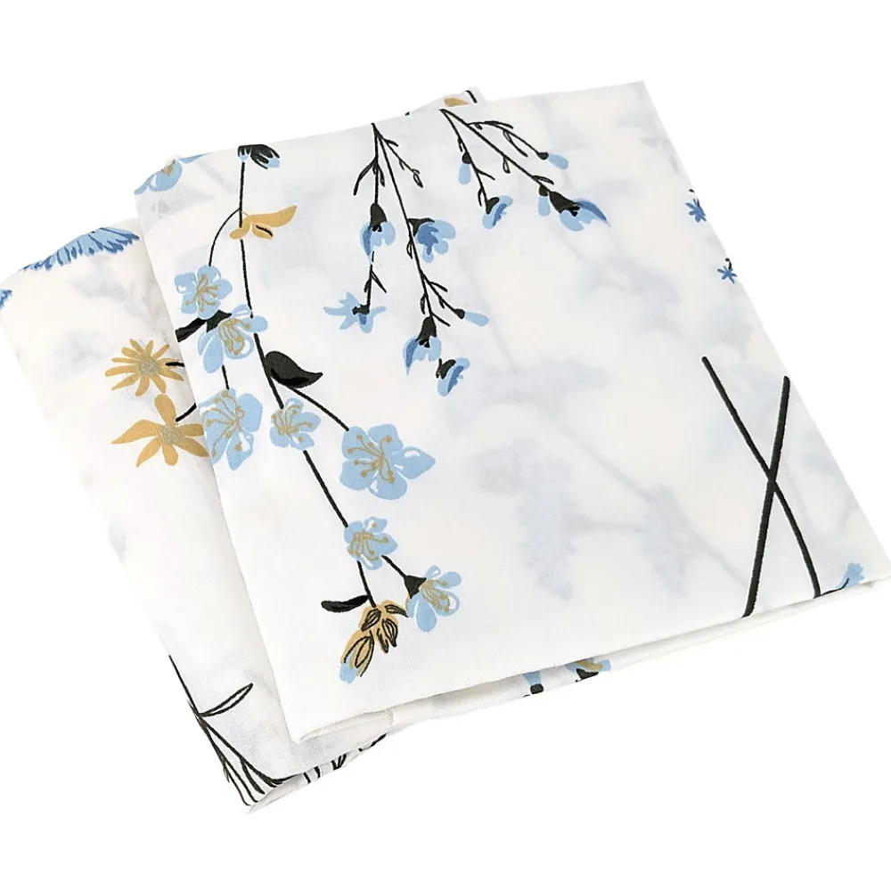 Parure de lit 240x220 cm Satin de coton FANILLE Blanc 3 pièces>Linnea Online