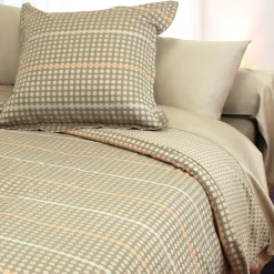 Parure de lit 240x220 cm Satin de coton DAUPHINE Marron>Linnea Online
