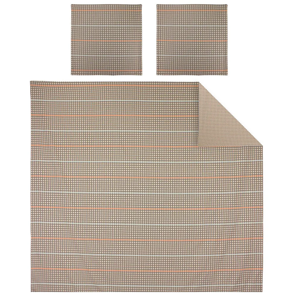 Parure de lit 240x220 cm Satin de coton DAUPHINE Marron>Linnea Online
