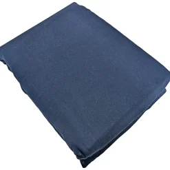 Parure de lit 240x220 cm satin de coton SAPRI bleu indigo 3 pièces>Linnea Online