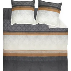 Parure de lit 200x200 cm satin de coton TIAGO noir>Linnea Online