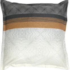 Parure de lit 240x220 cm satin de coton TIAGO noir><noscript><img width=