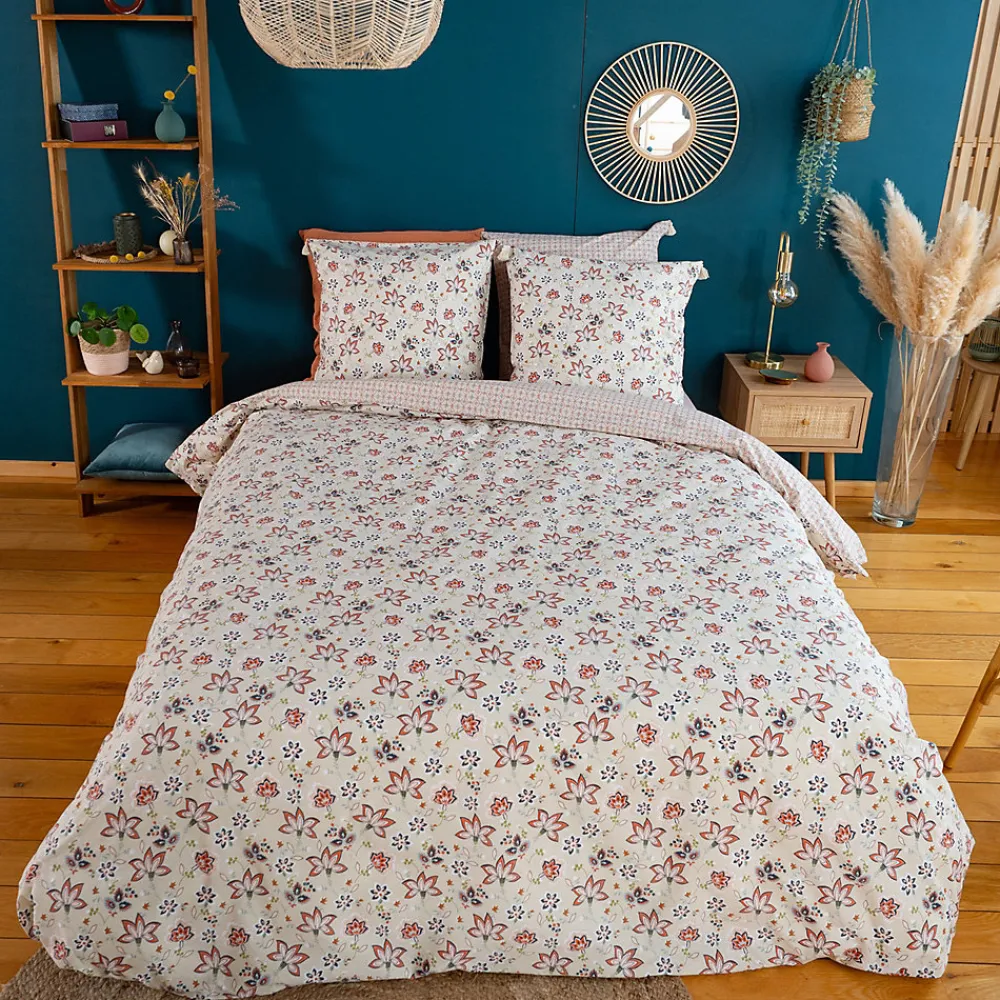 Parure de lit 260x240 cm set 63x63 cm DENIA coton>Linnea New