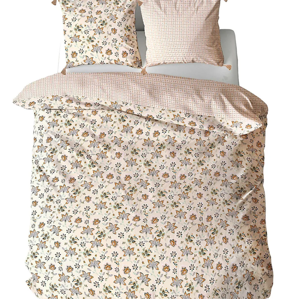 Parure de lit 260x240 cm set 63x63 cm DENIA coton>Linnea New