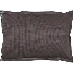 Linnea Parure de lit 140x200 cm 50x70 cm en satin de coton ENZO noir* Parure De Lit
