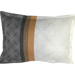 Parure de lit 280x240 cm 50x70 cm en satin de coton TIAGO noir><noscript><img data-lazyloaded=