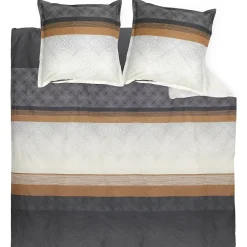 Linnea Parure de lit 200x200 cm 50x70 cm en satin de coton TIAGO noir* Parure De Lit