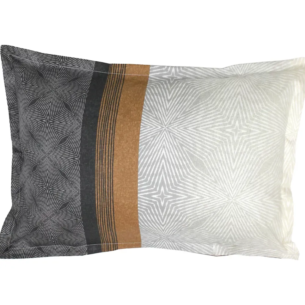 Linnea Parure de lit 200x200 cm 50x70 cm en satin de coton TIAGO noir* Parure De Lit