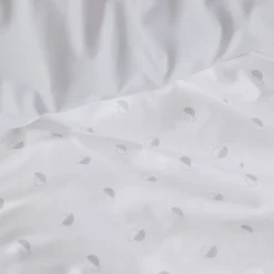 Linnea Parure de lit 200x200 cm 65x65 cm percale de coton ALEX gris Nuage 3 pièces* Parure De Lit