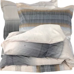 Linnea Parure de lit 200x200 cm 65x65 cm percale ESTEBAN beige 3 pièces* Parure De Lit