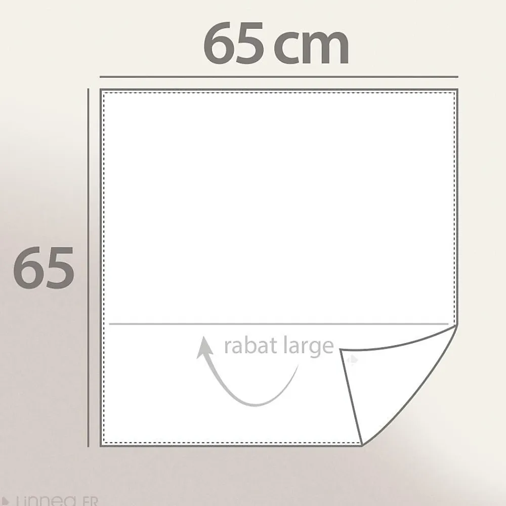 Linnea Parure de lit 140x200 cm 65x65 cm percale de coton NOÉ blanc 2 pièces* Parure De Lit