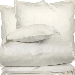 Parure de lit 240x220 satin de coton GRAND HÔTEL 3 pièces marron Sable>Linnea Best