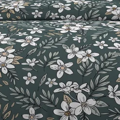 Soleil D'Ocre Parure housse de couette en coton 57 fils 240x220 cm MANON vert, par* Parure De Lit