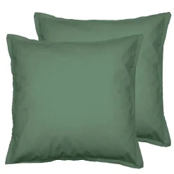 Parure housse de couette 200x200 cm avec 2 taies 65x65 cm en coton Lichen STUDIO><noscript><img width=