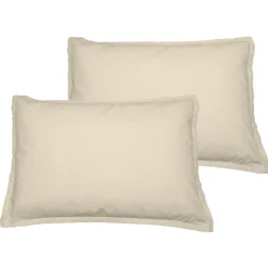 Parure housse de couette 140x200 cm avec 2 taies 50x70 cm en coton Ficelle STUDIO><noscript><img width=